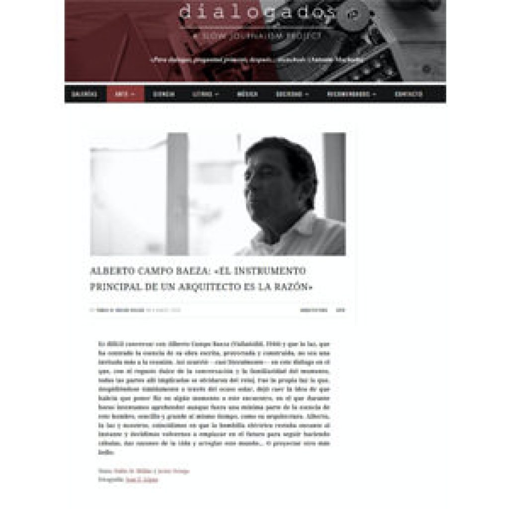 2018_Entrevista a Alberto Campo Baeza en Dialogados web