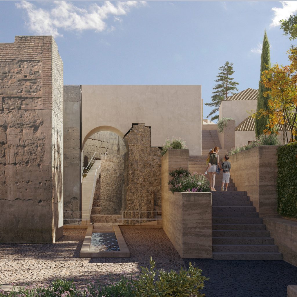 Ganadores junto a Estudio Veintidós del concurso para la construcción del paseo lineal de la Muralla Zirí del Albaicín en Granada